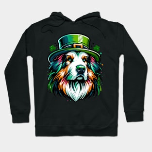 Hovawart Dog Embraces Saint Patrick's Day Spirit Hoodie